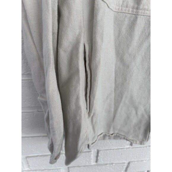 Hollister Shacket Shirt Jacket Flannel Pockets Boyfriend Fit Womens Small - Picture 4 of 8